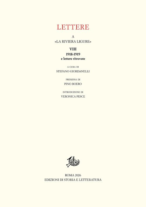 Lettere a «La Riviera Ligure»