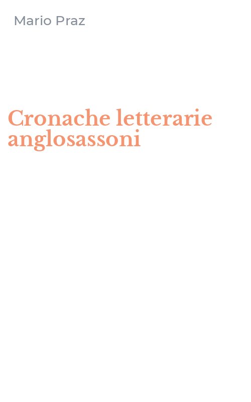 Cronache letterarie anglosassoni