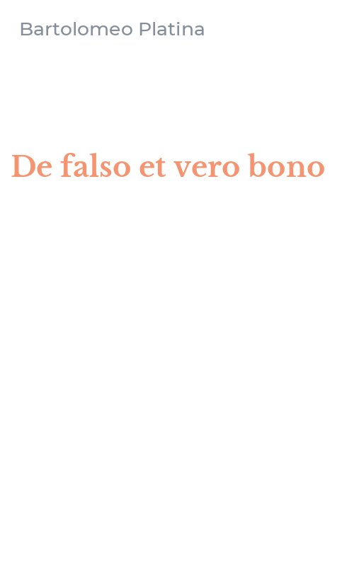 De falso et vero bono