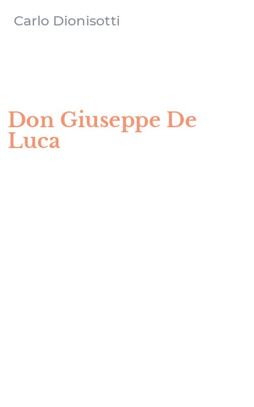 Don Giuseppe De Luca