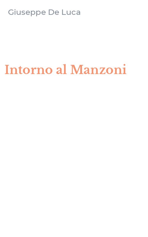 Intorno al Manzoni