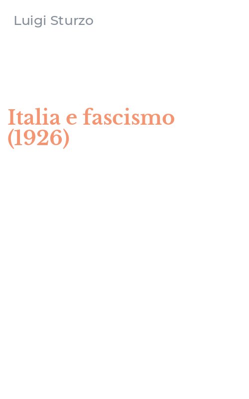 Italia e fascismo (1926)