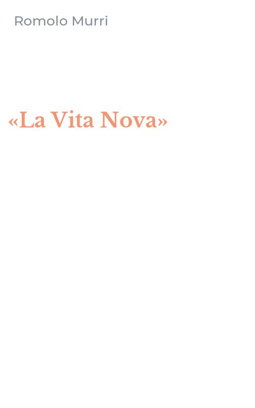 «La Vita Nova»