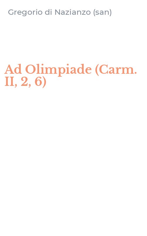 Ad Olimpiade (Carm. II, 2, 6)