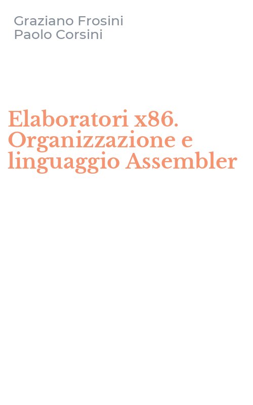 Elaboratori x86. Organizzazione e linguaggio Assembler