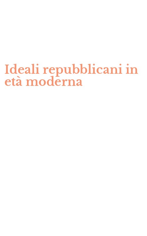 Ideali repubblicani in età moderna