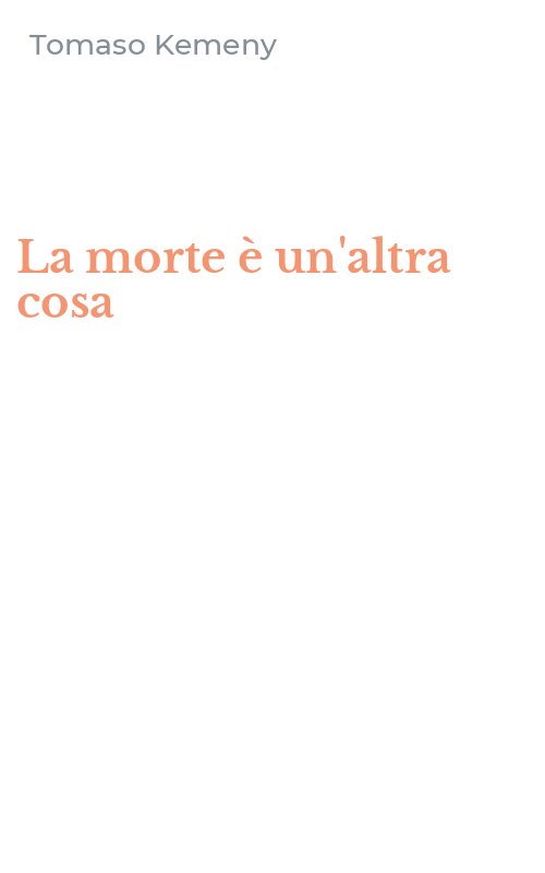 La morte è un'altra cosa