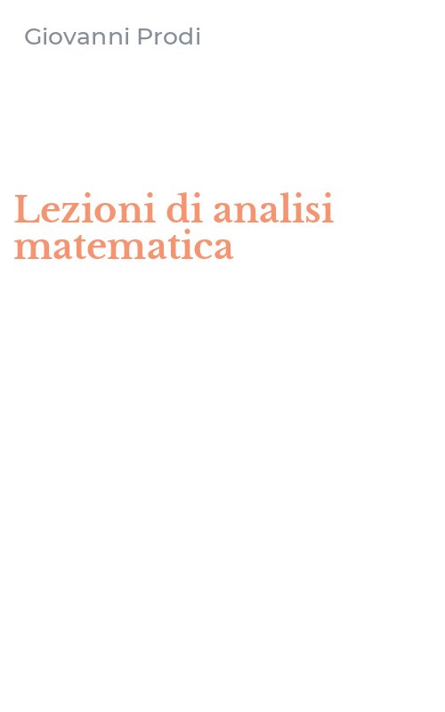 Lezioni di analisi matematica