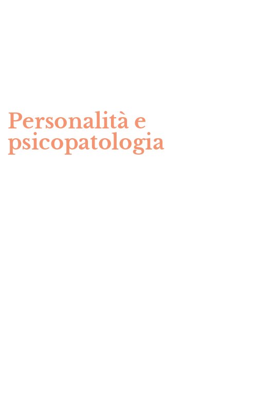 Personalità e psicopatologia