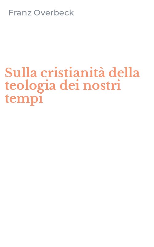 Sulla cristianità della teologia dei nostri tempi