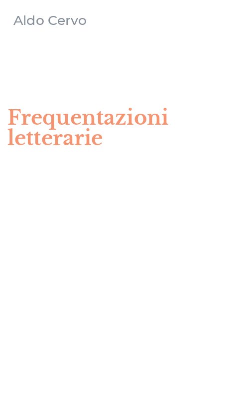 Frequentazioni letterarie