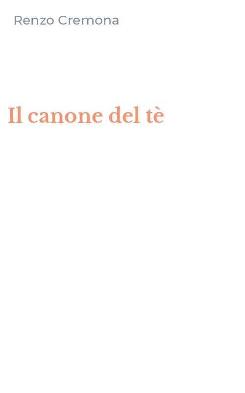 Il canone del tè