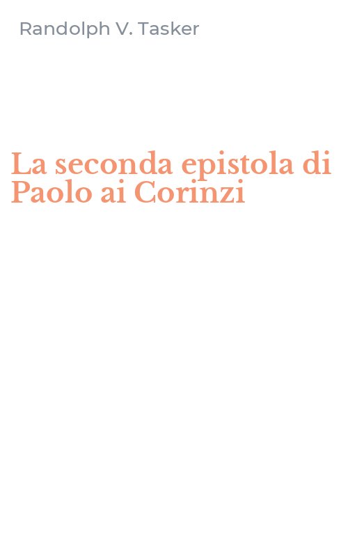 La seconda epistola di Paolo ai Corinzi