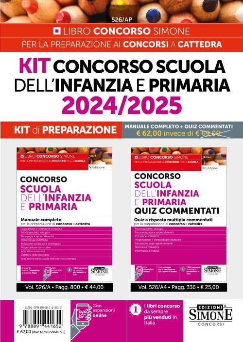 Concorso scuola dell'infanzia e primaria 2024/2025. Kit di preparazione