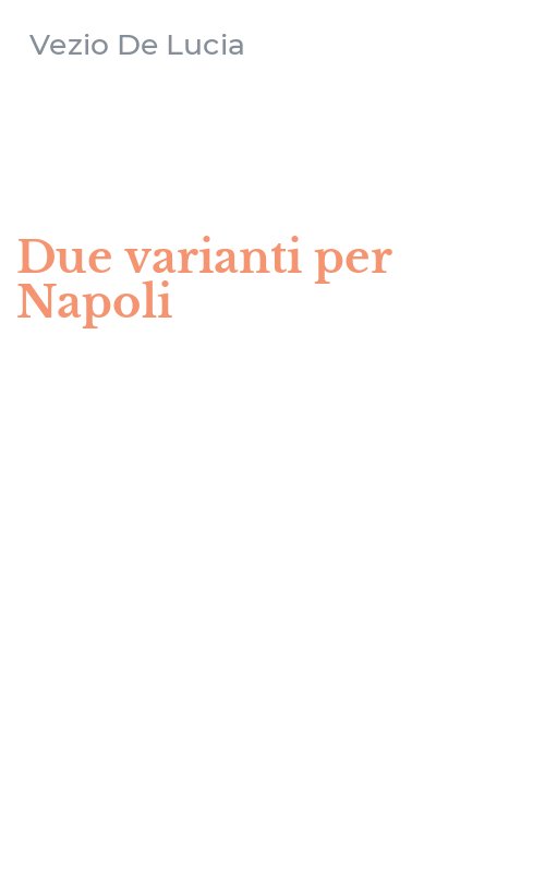 Due varianti per Napoli