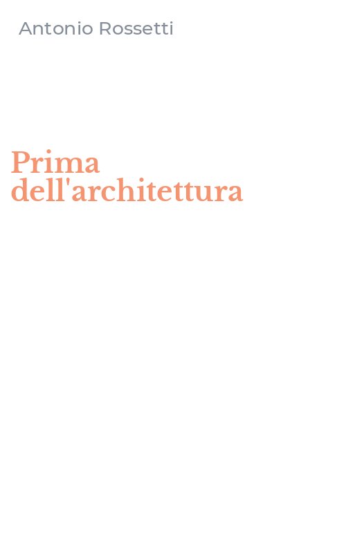Prima dell'architettura