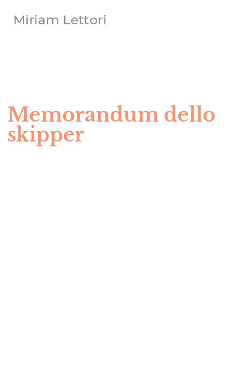 Memorandum dello skipper
