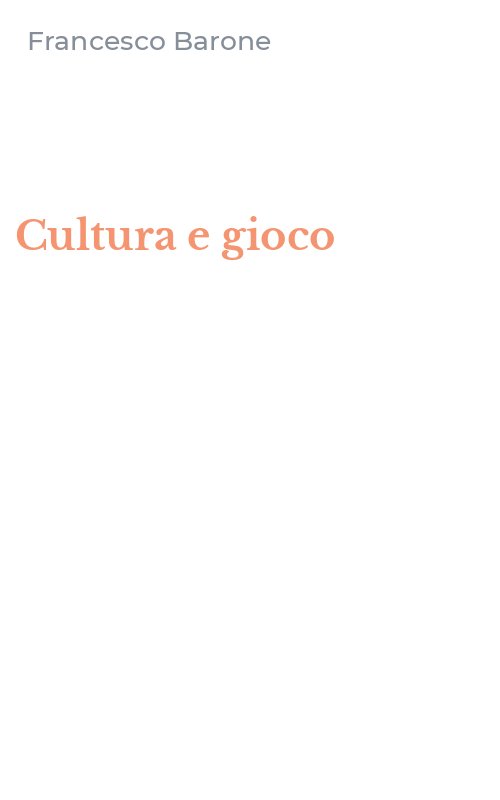Cultura e gioco