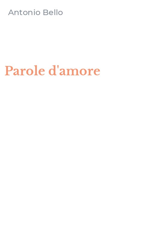 Parole d'amore