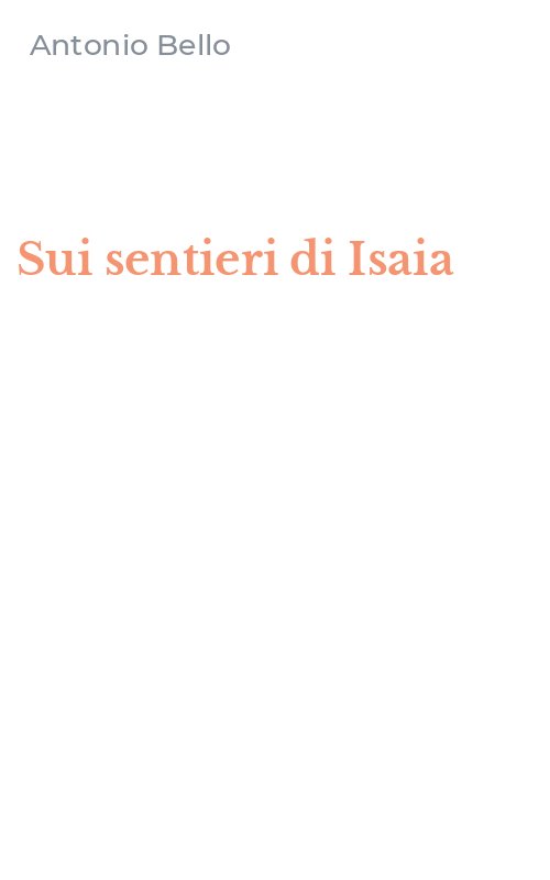 Sui sentieri di Isaia