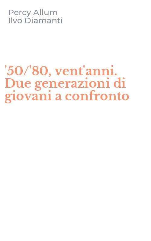 '50/'80, vent'anni. Due generazioni di giovani a confronto