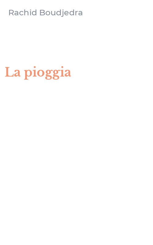La pioggia