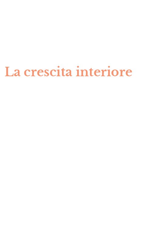 La crescita interiore
