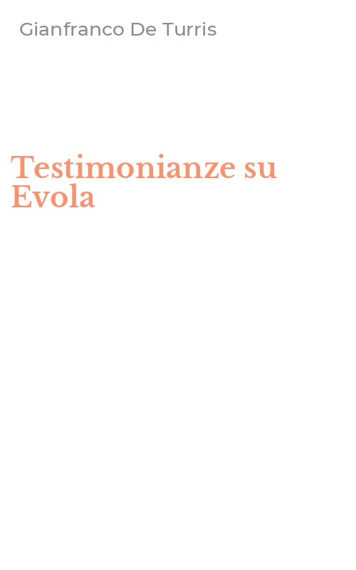 Testimonianze su Evola