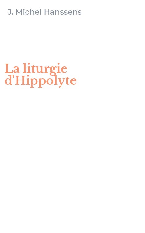 La liturgie d'Hippolyte