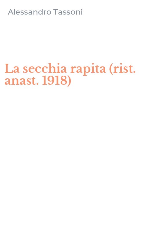 La secchia rapita (rist. anast. 1918)
