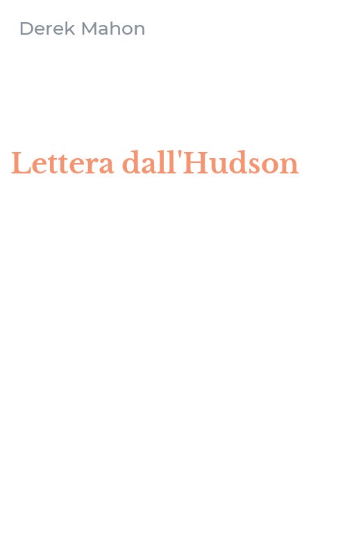 Lettera dall'Hudson