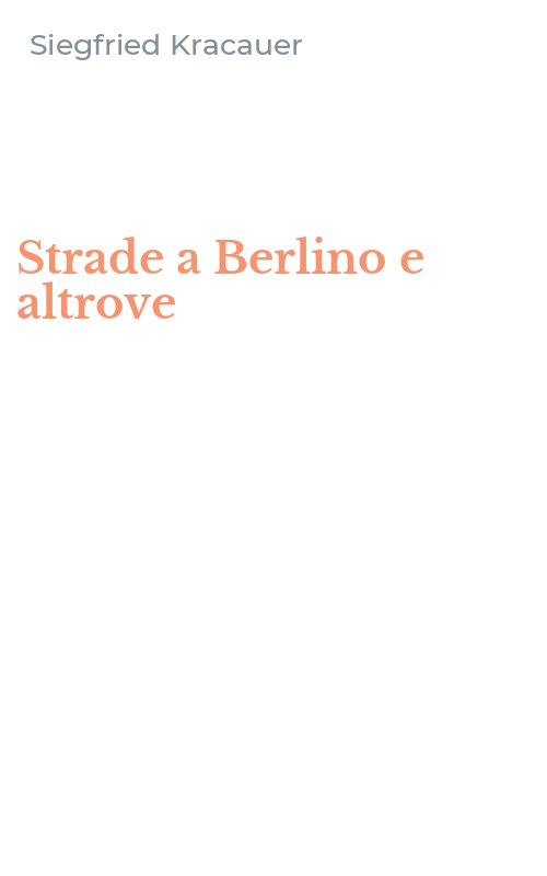 Strade a Berlino e altrove