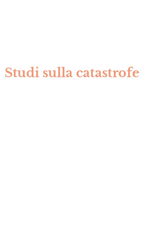 Studi sulla catastrofe