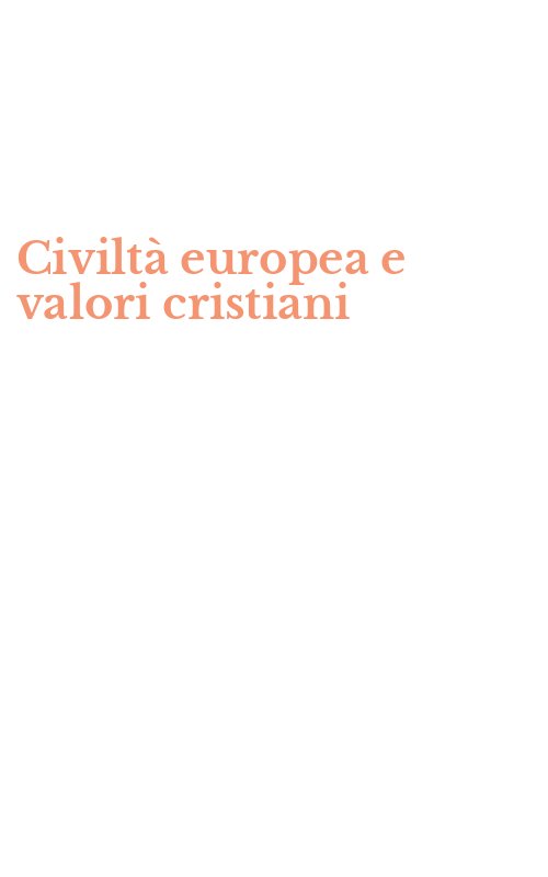Civiltà europea e valori cristiani