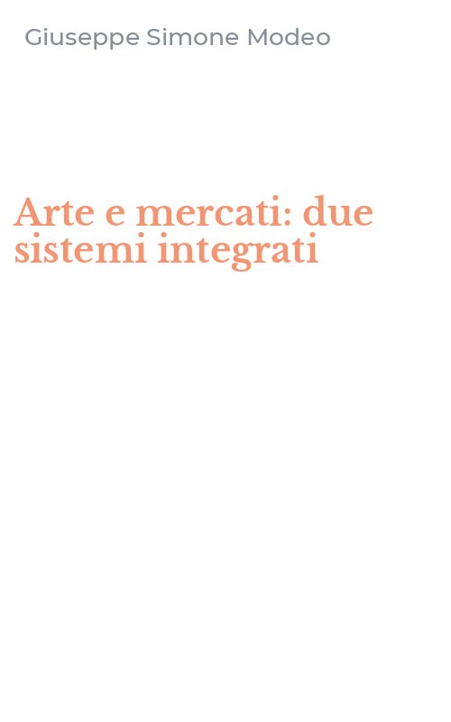 Arte e mercati: due sistemi integrati