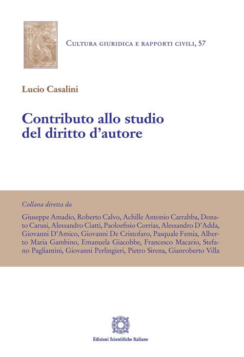 Contributo allo studio del diritto d'autore