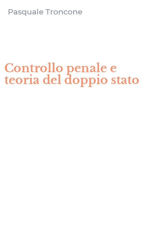Controllo penale e teoria del doppio stato