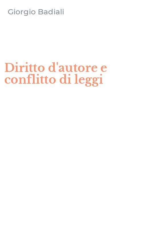 Diritto d'autore e conflitto di leggi