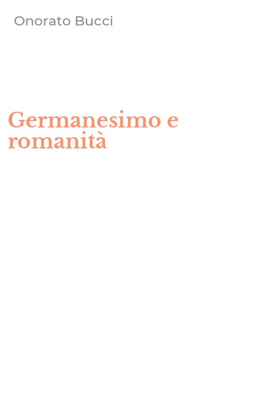 Germanesimo e romanità