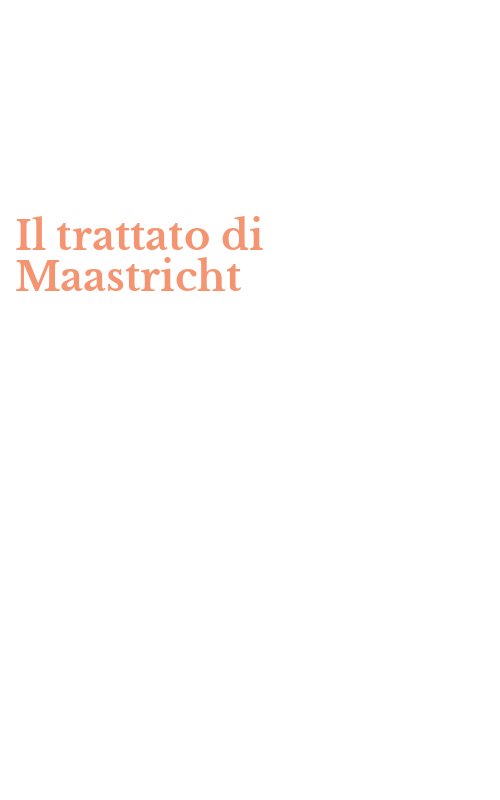 Il trattato di Maastricht