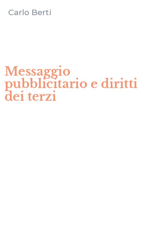 Messaggio pubblicitario e diritti dei terzi