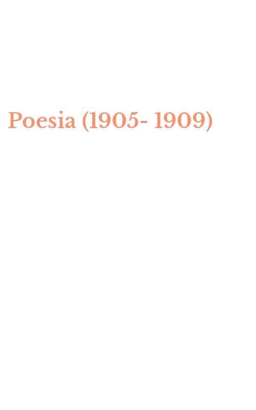 Poesia (1905-1909)