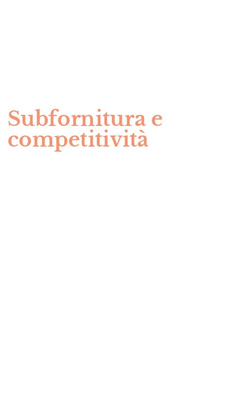 Subfornitura e competitività