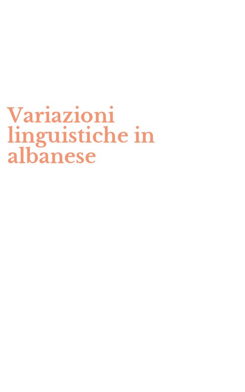 Variazioni linguistiche in albanese