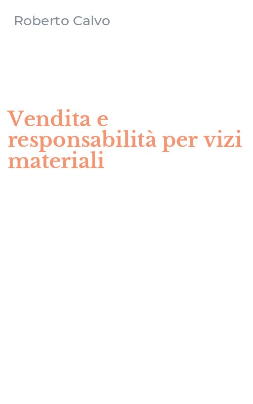 Vendita e responsabilità per vizi materiali