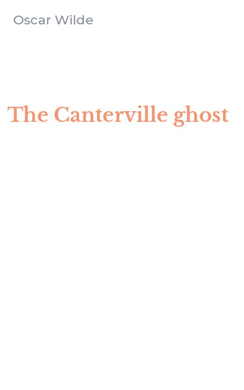 The Canterville ghost