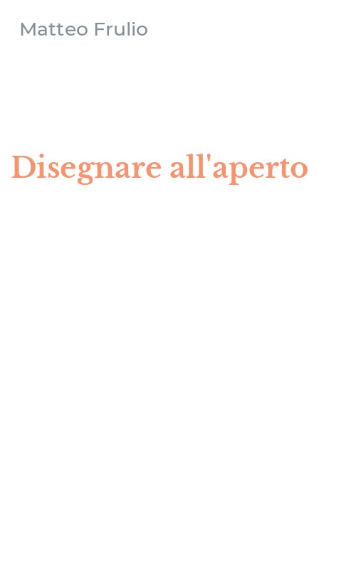 Disegnare all'aperto
