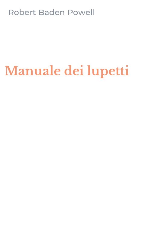 Manuale dei lupetti
