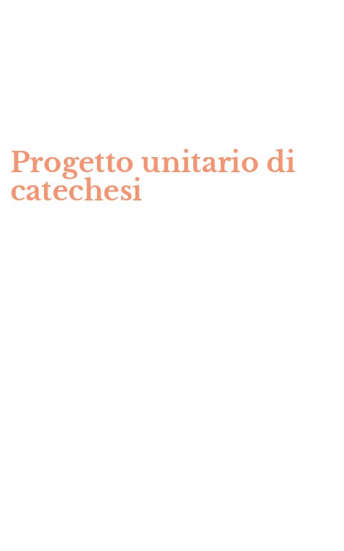 Progetto unitario di catechesi