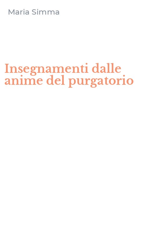 Insegnamenti dalle anime del purgatorio